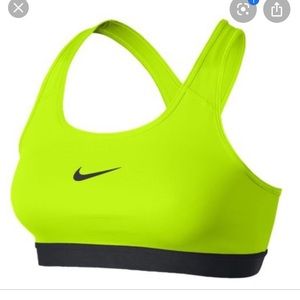 Nike Dri Fit Neon Yellow Sports Bra